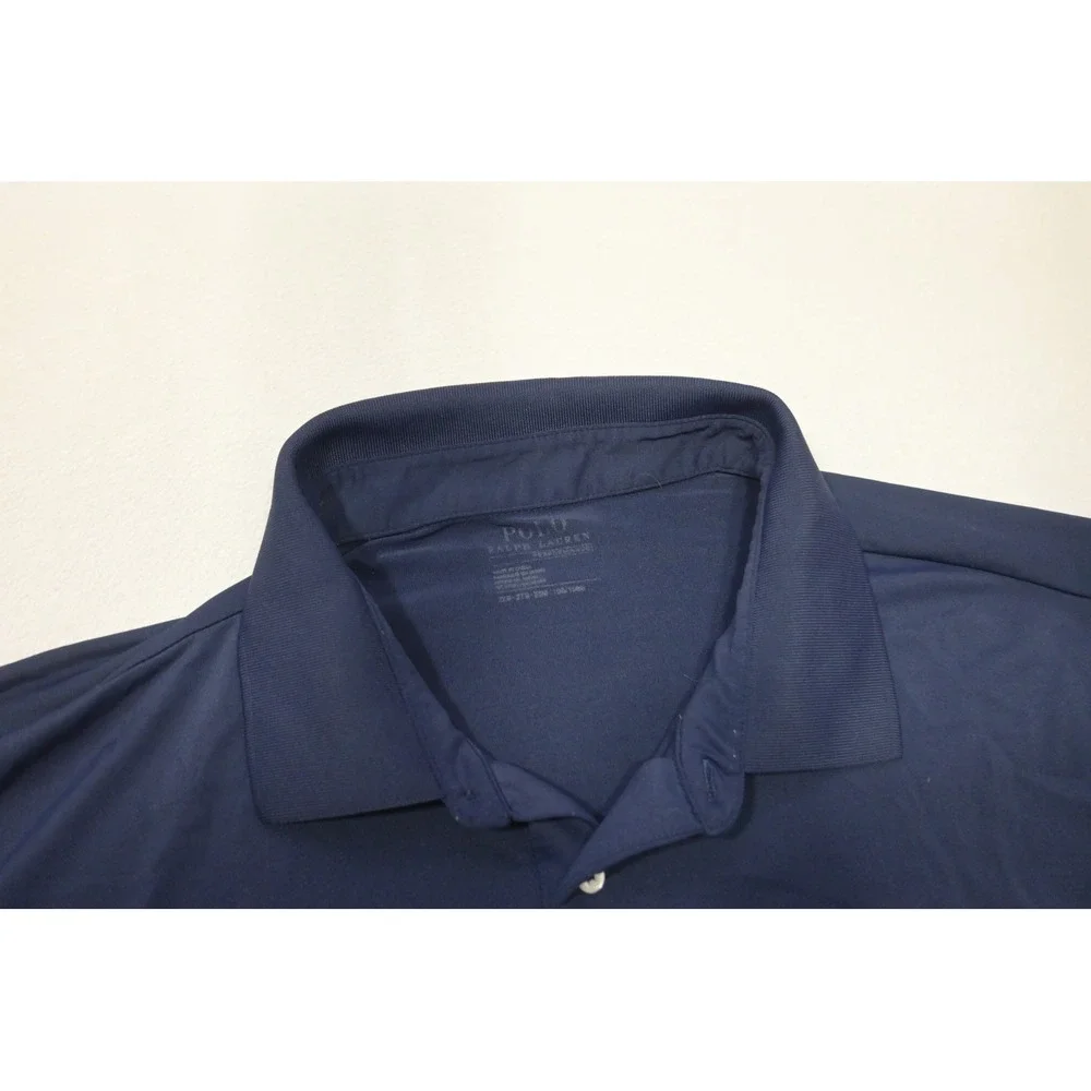 Polo Ralph Lauren Performance Golf Polo Shirt Mens 2XB Blue Short Sleeve Wicking